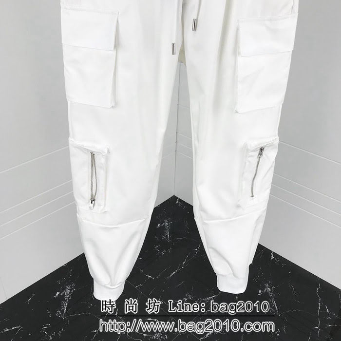 Ro歐文斯 18ss早秋新款 工裝風 雙側拉鏈大口袋 男款休閒褲 ydi2161